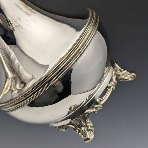 英國古董銀盤奶油壺